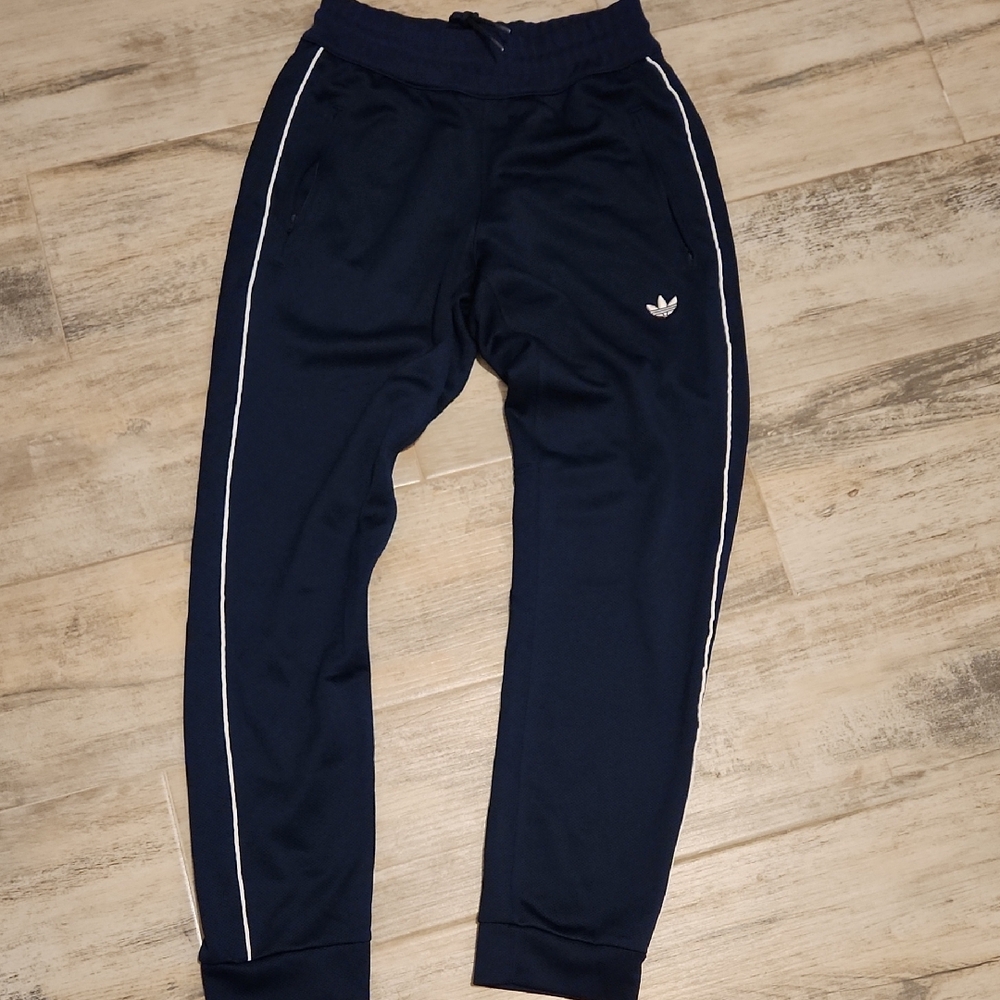 Adidas Joggers with White Stripes